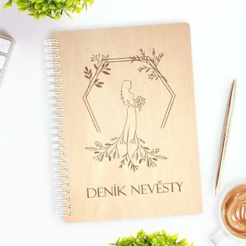 Dřevěný blok - Deník nevěsty