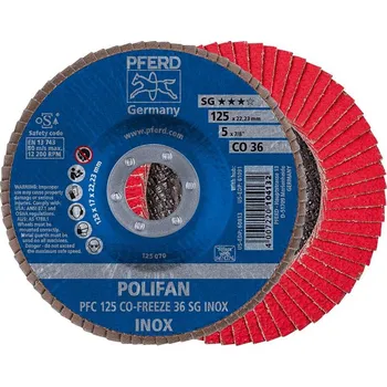 Brusný talíř Lamelový brusný kotouč cofreeze vypouklý 125mm k36 pferd 67712536