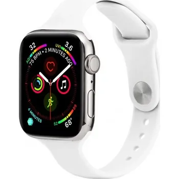 Řemínek na hodinky Tenký silikonový řemínek pro Apple Watch 42mm / 41mm / 40mm / 38mm - bílý