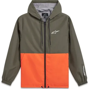 Cyklistická bunda Bunda speeded windbreaker, alpinestars (zelená/oranžová, vel. l)