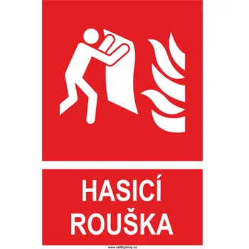 HASÍCÍ ROUŠKA ISO 7010 samolepící vinylová fólie 300x200 mm