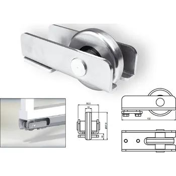 RUN S - náběh s kladkou pro posuvnou samonosnou bránu