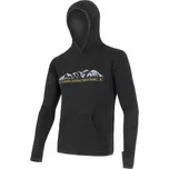 SENSOR MERINO UPPER HORY pánská mikina klokanka černá