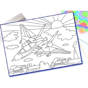 Radost v písku Šablona na pískování stíhačka Varianta: A5 (148 x 210 mm)