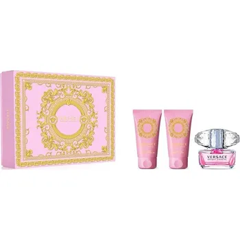 Dámský parfém Versace Bright Crystal Dárková sada EDT 50 ml, tělové mléko Bright Crystal 50 ml a sprchový gel Bright Crystal 50 ml