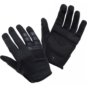 Cyklistické rukavice ROCKRIDER Dětské cyklistické rukavice 8–14 let 8 LET ČERNÁ