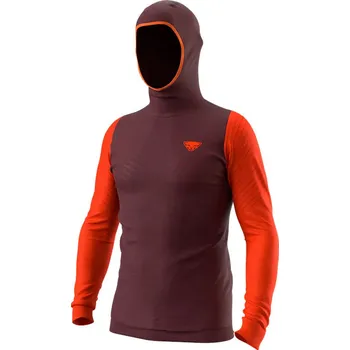 Horolezectví Triko Dynafit Tigard Merino Hoody dawn 24/25 Barva: vínová / oranžová, Velikost: L