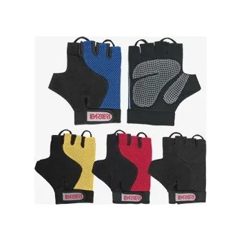 Cyklistické rukavice rukavice VENTO síť+froté žluté - Velikost: XL