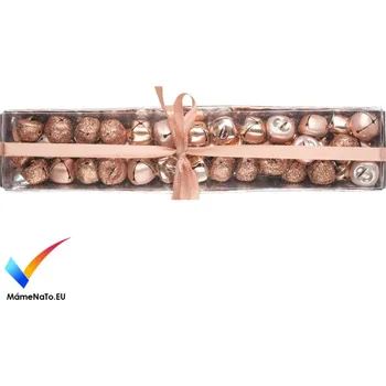 Vánoční dekorace Anděl Přerov Rolničky měděné 1,5 cm, 39 ks v krabičce