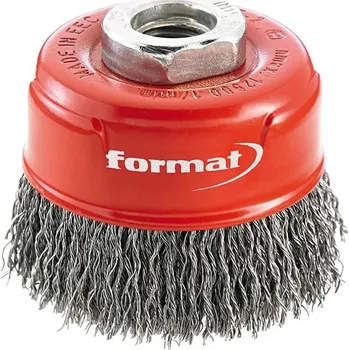 Hrncový kartáč longlife ocel m14 vlnitý 60x mm format