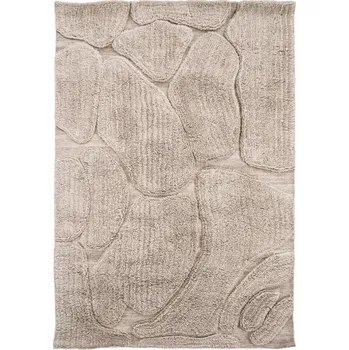 Koberec By-Boo Hnědý vlněný koberec Kala 200 × 300 cm