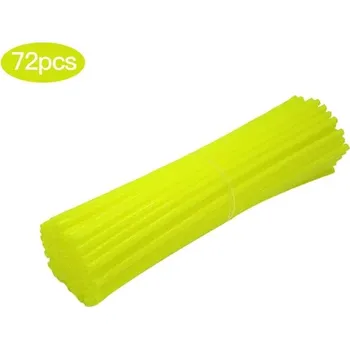 Barevné kryty na dráty kol motocross | pruty na výplety - 24CM fluorescenční