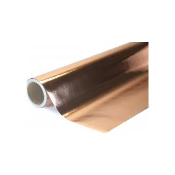 Polep vozidla Chromovaná broušená měděná auto wrap fólie 152x400cm - interiér/exteriér