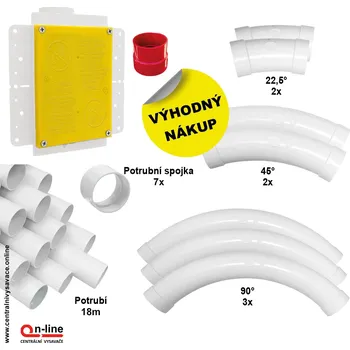 Určené k centrálnímu vysávání.