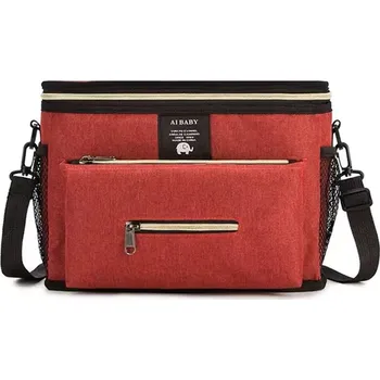 Přebalovací taška Organizér / taška na kočárek 31x22x13 cm Barva: červená (TK053)