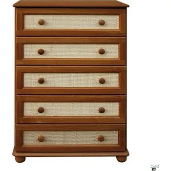 Komoda Komoda 80 - masiv borovice Odstín: Olše