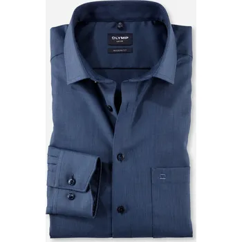 Pánská košile Olymp pánská společenská košile Modern Fit Luxor 122664 13 Modrá 45