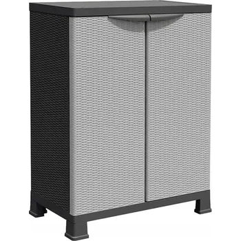 Komoda Komoda VidaXL 68 x 39 x 92 cm, odstíny šedé