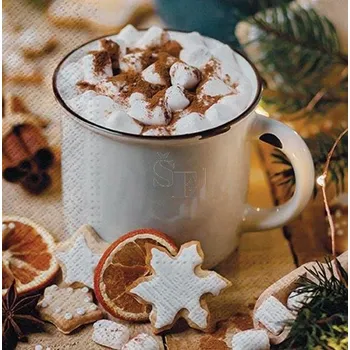 Papírový ubrousek Papírové ubrousky Horký nápoj 33/3/20 2011096