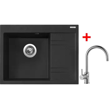 Granitový dřez Akční Sinks RIM 650 L Granblack + VITALIA