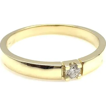 Prsten Diante Zlatý prsten s briliantem 83000032