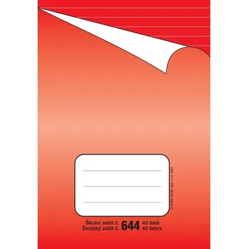 Sešit Školní sešit čistý A4 440
