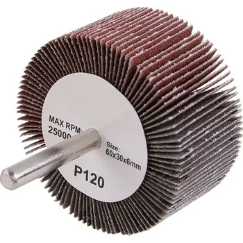 Brusný kotouč Kotouč lamelový brusný 60x30x6mm p120 stopka