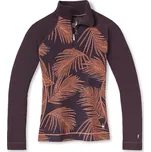 merino mikina dámská SMARTWOOL W MERINO 250 BL PATTERN 1/4 ZIP BOXED, sunset coral palm - S