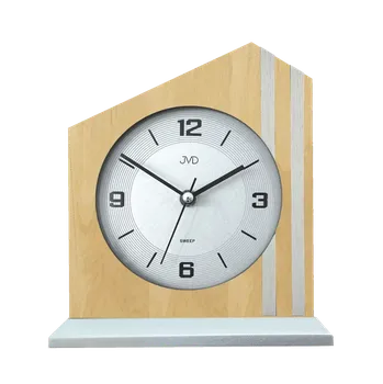 Hodiny JVD Dřevěné netikající tiché stolní retro hodiny JVD HS24014/68 ( )