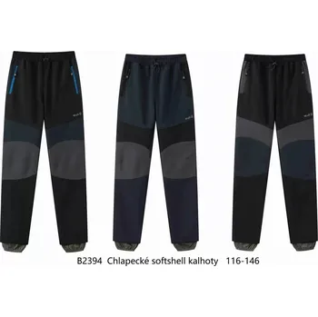 Dětská móda Chlapecké softshellové kalhoty s fleesem Wolf B2494 - vel. 116-146