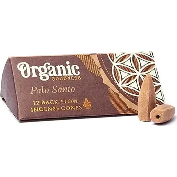 100% Přírodní Vydlokuřovadlo Palo Santo | Kužely tekoucí dým 12ks (Vonné kužely Palo Santo, které jsou vyrobeny ze 100% přírodních složek. Ideální pro stojany tekoucí dým pro dokonalý efekt tekoucího dýmu, který má úžasnou vůni Nag Champa)