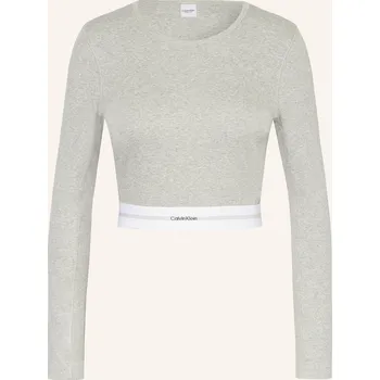 Dámské tričko Calvin Klein Dámské Pohodlné Domácí Tričko, šedá, 40
