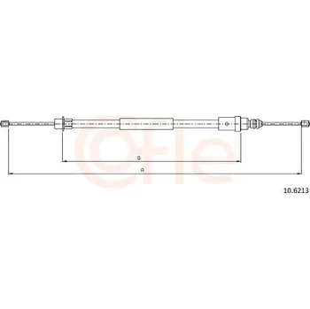 Lanko parkovací brzdy Tažné lanko, parkovací brzda COFLE 92.10.6213