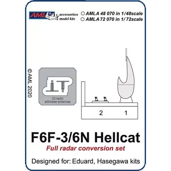 Plastikový model AML 1/72 Grumman F6F-3/6N Hellcat w/ Full radar conv.