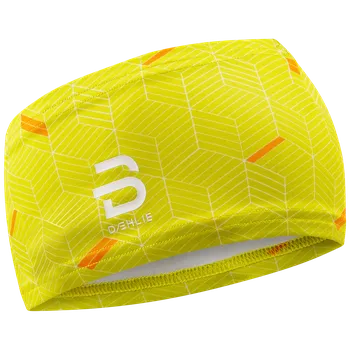 Sportovní čelenka BJORN DAEHLIE Headband stride, žlutá sportovní čelenka