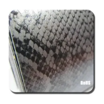 Polep vozidla Imitace kůže krajta stříbrná auto wrap fólie 152x1000cm - interiér/exteriér