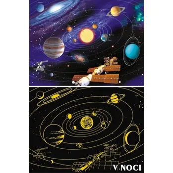 Puzzle RAVENSBURGER Svítící puzzle Sluneční soustava 500 dílků