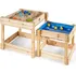 Doplněk pro dětské hřiště Plum Dřevěné stolečky na hraní 2v1 přírodní