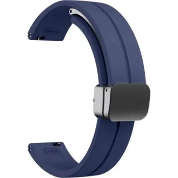 eses Silikonový řemínek s magnetickou přezkou pro Garmin Lily 2 a Garmin Lily 2 Active - Tmavě modrý, 14 mm