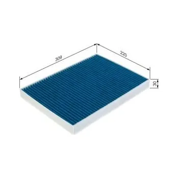 Kabinový filtr Kabinový filtr Porsche CAYENNE Coupe (9YB) Bosch - 2.9SAWD, 3.0AWD, 3.0E, 4.0GTSAWD, 4.0