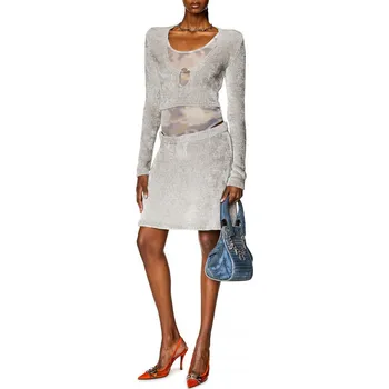 Dámská sukně SUKNĚ DIESEL M-CODY SKIRT PELICAN