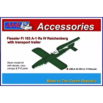 Plastikový model AML 1/144 Fieseler Fi 103 A-1 Re IV w/ transport trail