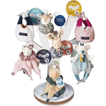 Hračka pro nejmenší Doudou Dřevěný displej k zavěšení hraček - strom 80 cm