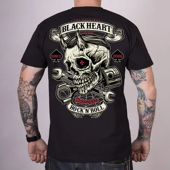 Tričko BLACK HEART LIBERTY Barva: Černá, Velikost: XXL