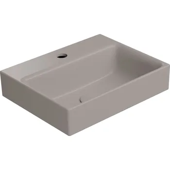 Umyvadlo GSI NUBES keramické umývátko 40x32cm, tortora mat, 9684105