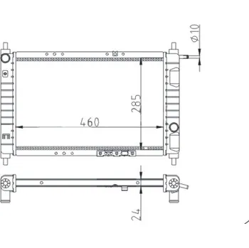 Chladič motoru Chladič, chlazení motoru HART 601 406