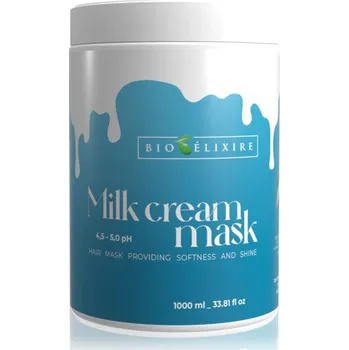 Vlasová regenerace Bioélixire Milk Cream maska pro lesk a hebkost vlasů 1000 ml