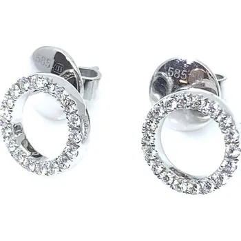 Náušnice Diante Zlaté náušnice s brilianty 83000202