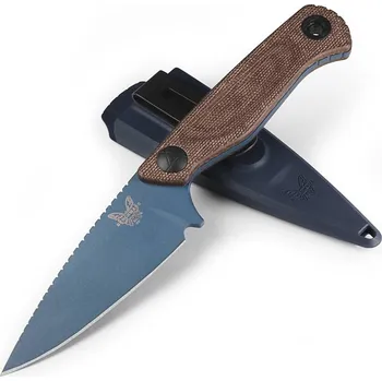 lovecký nůž Benchmade Dacian Brown Canvas Micarta