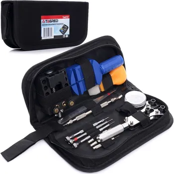 Sada nářadí Tagred Sada hodinářských nástrojů pro opravu hodinek a elektroniky, držák, nástroje